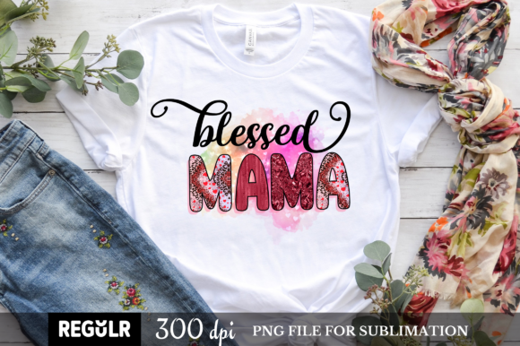 Blessed Mama SVG - A Crafts Graphic for Mothers Day