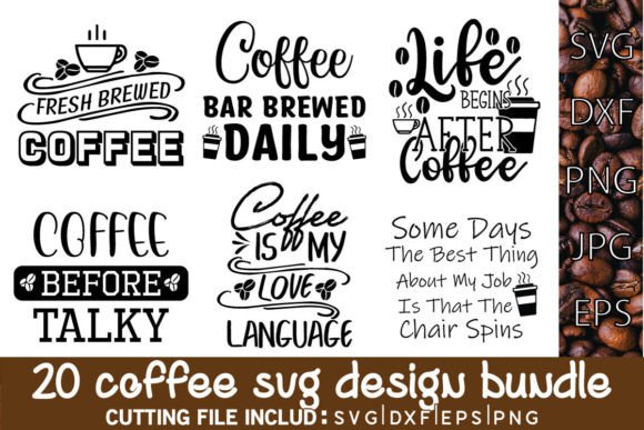Coffee SVG Bundle for Creative Graphics and Crafts