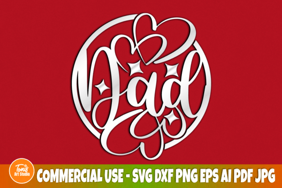 Dad SVG Cut File for Crafts and Graphics