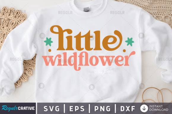 Little Wildflower Svg Design for Crafts and Graphics