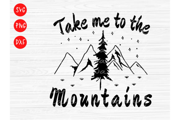 Mountains PNG for Crafts and Graphics Projects