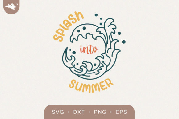 Splash into Summer Lettering SVG for Crafts and Graphics