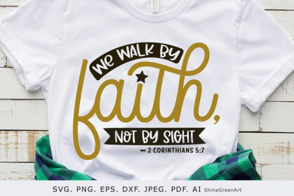 Walk by Faith, Not by Sight - Christian Graphics for Crafts